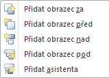 Pro formátování diagramů použijeme kontextovou kartu Nástroje obrázku SmartArt, která má dvě karty Návrh a Formát. V kartě Návrh nastavujeme strukturu diagramu a vybíráme z předdefinovaných formátů.