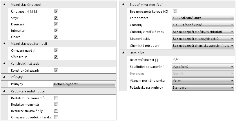 Uživatelská příručka IDEA Designer 65 6.3 Data dimenzačního dílce Data aktuálního dimenzačního dílce vztahující se k posouzení lze zadat příkazem navigátoru Posouzení betonu 1D >Data.