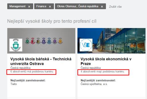 LinkedIn pro vysoké školy (1) Stránka pro vzdělávací instituce Bez stránky si absolventi nemohou