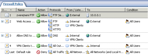 názvy dané domény klientům na internetu, vložit záznam s příslušným jménem a nastavit jeho IP adresu na IP adresu externího adaptéru ISA serveru.