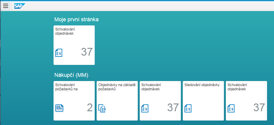 Příklad FIORI pro