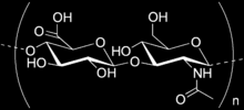 2. HYALURONÁT SODNÝ lineární polysacharid glykosaminoglykan vysoce hydrofilní bioadhezivní tvoří