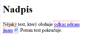 Příklad použití inline boxu a { border: 1px red dashed; background-image: url(external.