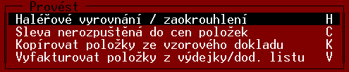 Faktury, dobropisy, dodací listy, výdejky Příjmový doklad vytiskne se standardní příjmový doklad, vhodný při platbě faktury hotově.