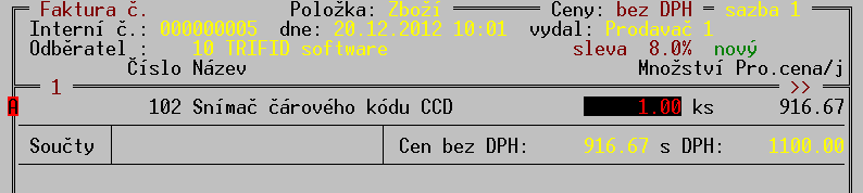 Cenové akce Po vytvoření, nebo úpravě akce je nutno změny uložit stiskem <F2> a nastavit přitom stav, ve kterém se má akce uložit: Rozpracovaná - akce je v rozpracovaném stavu, nijak se zatím