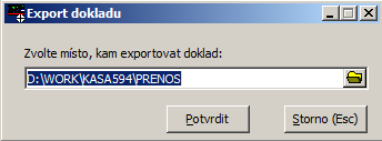 Přenos dokladů 23. Přenos dokladů Tato kapitola popisuje přenos dokladů mezi dvěma oddělenými instalacemi programu TRIFID.