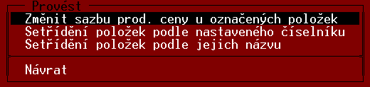 Faktury, dobropisy, dodací listy, výdejky Při zadávání položek zboží na doklad lze jednoduchým způsobem vyskladnit celou aktuální zásobu.