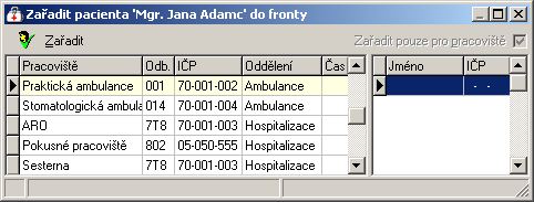 44 5. Medicus Přehled menu programu - Kartotéka Volba Kartotéka - Kartotéka nebo klávesová zkratka Ctrl-K.