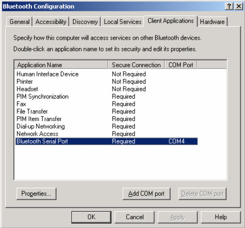 Bluetooth serial port sami.