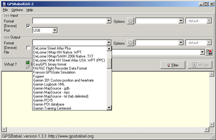 GPS Babel US free download z přístroje konverze