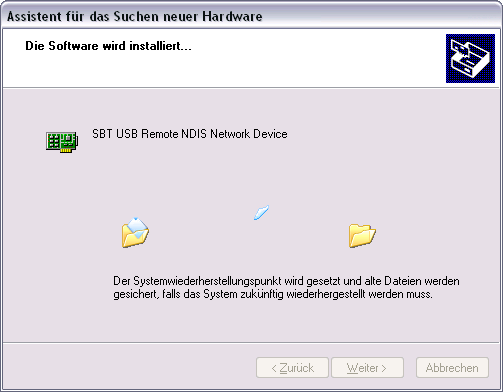 8.3.3 Instalace RNDIS driveru Instalace RNDIS driveru Poznámka Pro spojení mezi PC a web serverem potřebuje PC USB RNDIS driver.