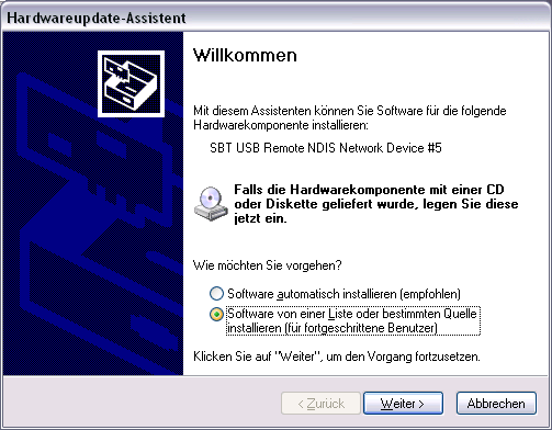 3. Potvrďte instalaci hardwaru: Klikněte na [ Continue installation ] Windows v němčině [ Installation fortsetzen ] 4.