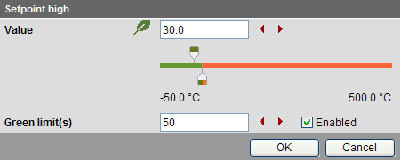 6.4.4 Dialogová okna s datovými body s proměnlivými jednotkami Univerzální regulátory Synco 700 se mohou využívat buď k regulaci teploty, vlhkosti nebo jiných fyzikálních veličin.