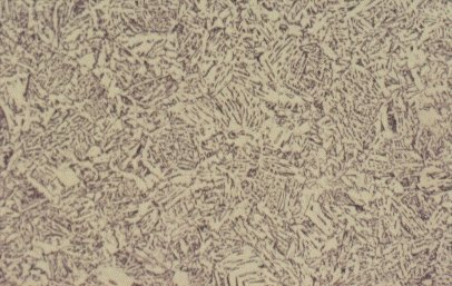 Microstructure of quenched hot rolled steel