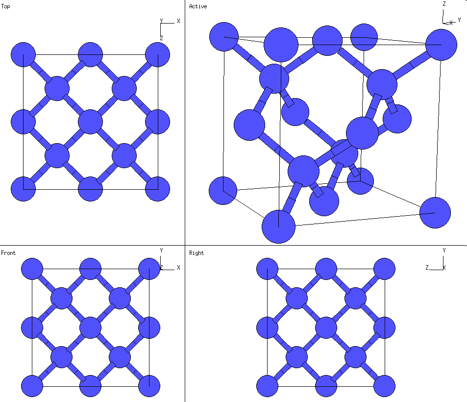 Diamant Ve struktuře jsou atomy vázány pevnými kovalentními vazbami do plošně centrované kubické mřížky diamant je nejtvrdší přírodní látkou. Je průzračný, lesklý, někdy zabarvený příměsemi.