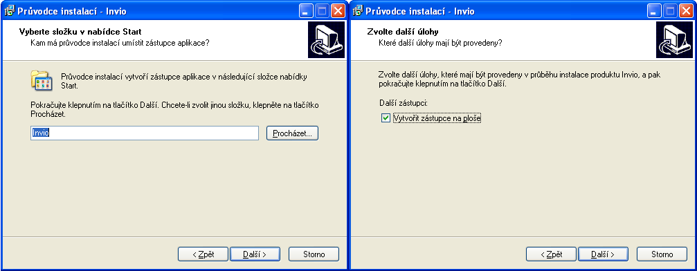 Str. 4/18 Obrázek 5: Zadání instalačního adresáře Zde musí zadat adresář, kam má instalátor nakopírovat soubory potřebné pro běh aplikace.