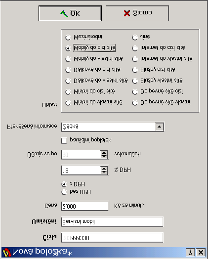 26 2. INSTALACE PROGRAMU 4.2. NASTAVENÍ TARIFIKACE HOVORŮ 43 5. Nyní se provede instalace softwarového klíče a přečtení jeho obsahu. Pokud je vše v pořádku, měl by dialog vypadat následovně: 3.
