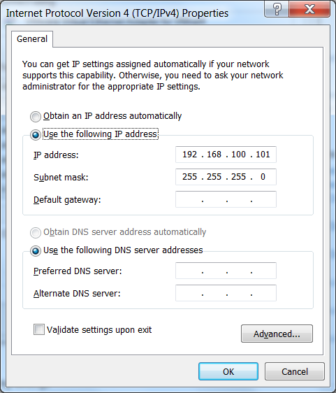 První rozhraní - IP pro PC Druhé síťové rozhraní se konfiguruje analogicky Tato síťová rozhraní jsou při importu VM v uvedeném pořadí připojena k síťovým kartám VM.