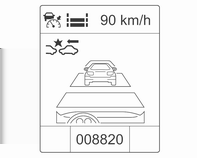 Řízení vozidla a jeho provoz 161 Chcete-li zobrazit stránku adaptivního tempomatu v informačním centru řidiče, stiskněte tlačítko MENU na páčce ukazatelů směru a otáčením nastavovacího prvku vyberte