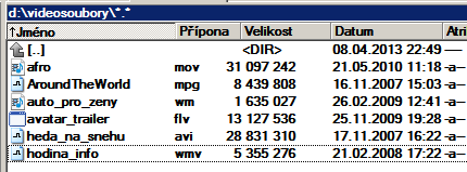 FORMÁT VIDOSOUBORŮ - PŘÍPONY.WMV (Windows Media Video) výstupní formát Windows Live Movie Makeru.MOV (.QT) Apple QuickTime.