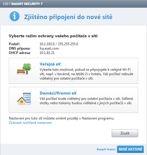 3.3 Nastavení důvěryhodné zóny Pro ochranu počítače v síťovém prostředí je nezbytné nastavit důvěryhodnou zónu. Jejím nakonfigurováním můžete umožnit ostatním uživatelům přístup k vašemu počítači.