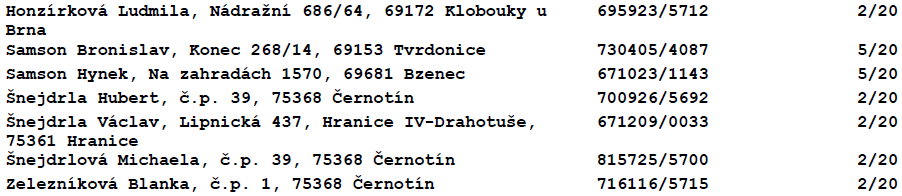 J. Zrzavého 8, 796 04 Prostějov stránka č. 4 3. POUŽITÉ PODKLADY PRO ZNALECKÝ POSUDEK O OBVYKLÉ CENĚ NEMOVITÝCH VĚCÍ 3.1. POUŽITÉ PODKLADY: 3.1.1. Podklady předané objednavatelem: - Usnesení Soudního exekutora, č.