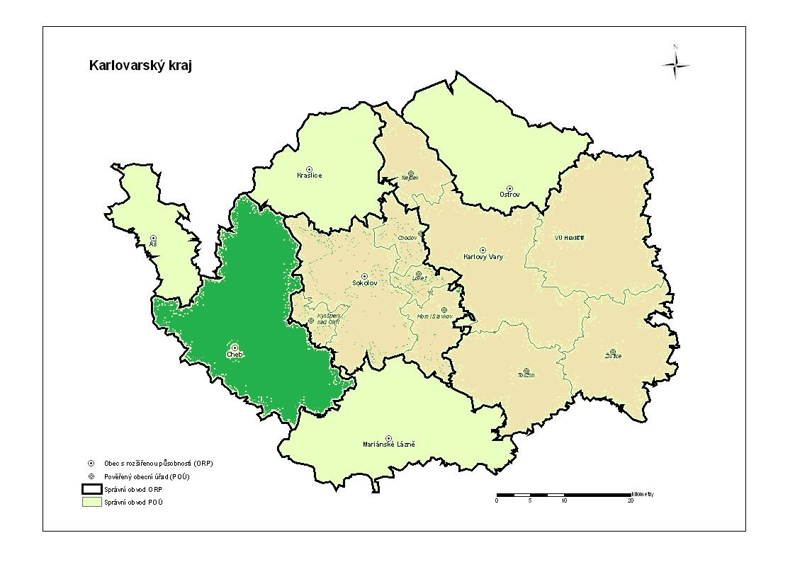 Správní oblast Jedná se o oblast střední velikosti v Karlovarském kraji. Tato oblast se rozkládá ve východní části Karlovarského kraje.