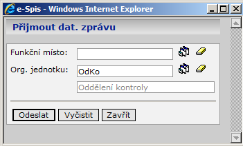 Uživatelská příručka SpS POU Postup: V panelu navigačního stromu vyberte ikonu (Agendy), rozbalte složku Přehledy a zvolte Podatelna - Přijatá podání.