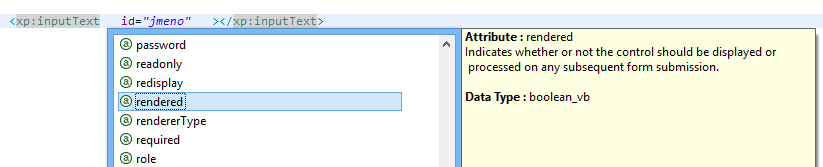 Xpages Content Assist Ctrl +