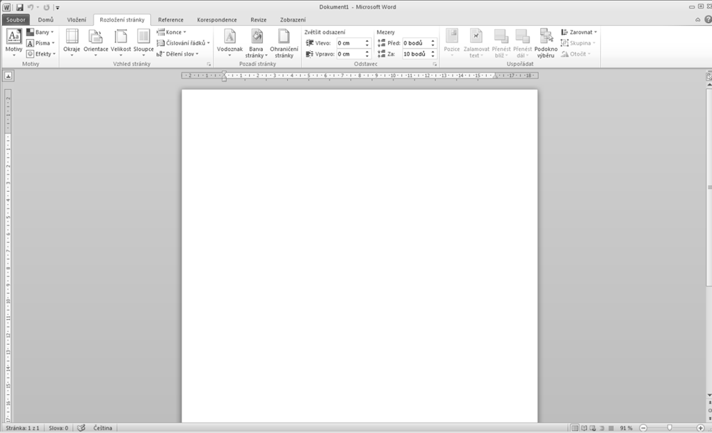 1 Microsoft Word 2010 1.1 Úvod do Wordu Je součástí programového balíku MS Office 2010. Jedná se o textový editor. Umožňuje práci i s grafy, tabulkami.