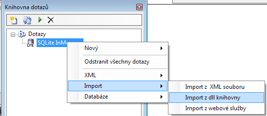 7.4.18 Externí dotazy Jádro systému GSFrameWork je zcela otevřené pro vývoj dalších typů dotazů.