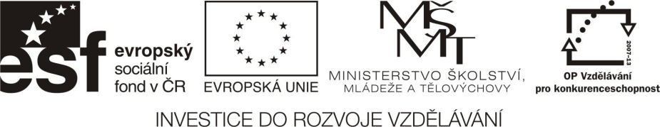 Rozvoj čtenářské a informační gramotnosti Pracovní list číslo:16 Název: 19.