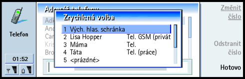 83 Telefon Obrázek 23 Nastavení sí»ových slu¾eb Poznámka: Sí»ové slu¾by nemusejí poskytovat v¹ichni operátoøi. Jsou-li slu¾by poskytovány, budete je muset objednat.