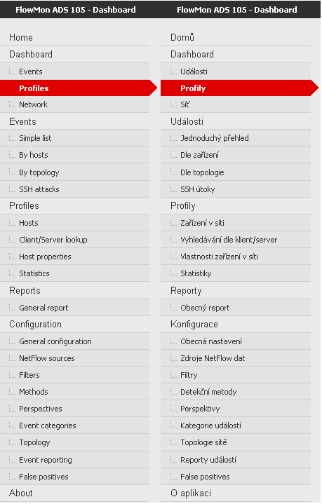 FlowMon ADS Uživatelské rozhraní 22.03.