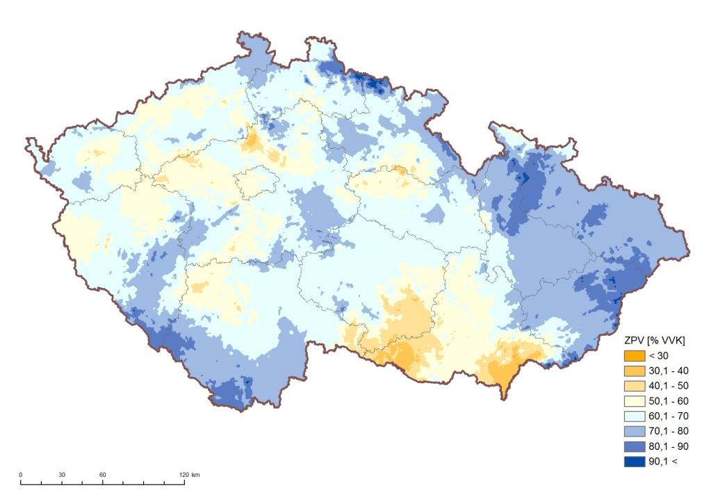 Vodní provoz polních plodin Dostupnost půdní vody se v klimatických podmínkách střední Evropy stává faktorem limitujícím