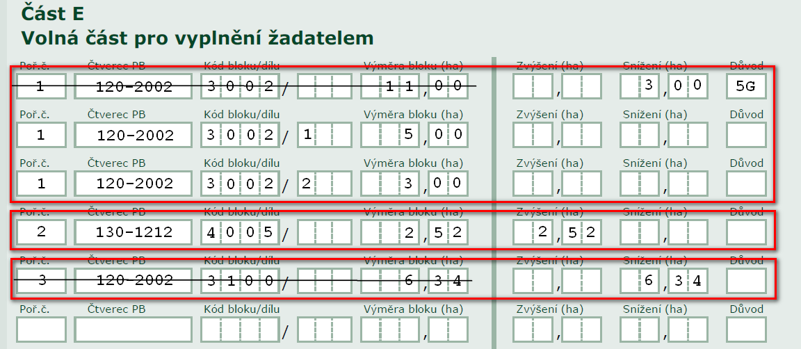 AEO Pokud ţadatel souhlasí s územní změnou, tak jak ji předtisk připravil, zaškrtne políčko Souhlas s ÚZ.