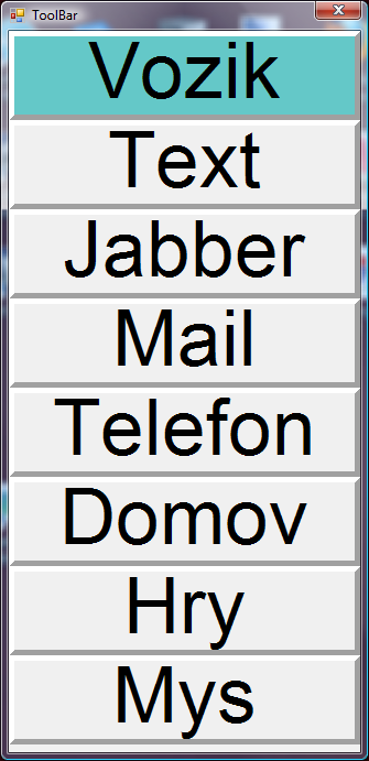 zda je její činnost korektní. Pokud ToolBar detekuje nekorektní činnost aplikace (zatuhnutí), tak ji automaticky ukončí a předá řízení zpět do ToolBaru. Uživatel by tedy neměl být nikdy ztracen.