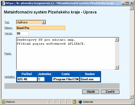 3.2.10 Smazání záznamu Tímto tlačítkem je možné záznam smazat včetně všech podřízených údajů. 3.