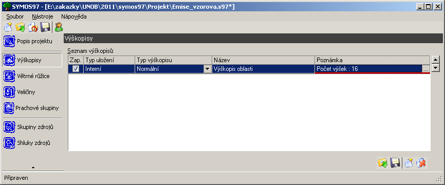 Souřadnice výškopisu jsou buď absolutní, odpovídající mapě a danému souřadnému systému (S-42, JTSK, WGS84 apod.), nebo mohou být pouze relativní tak, jak je to v našem případě.