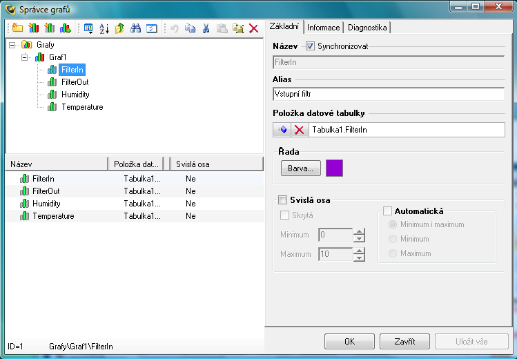 Správci 2.12.3 Správce grafů Správce grafů je nástroj určený pro definici grafů a úpravu jejich vlastností.