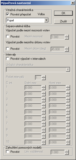 Protokol - Program ukládá výsledky jednotlivých výpočtových etap postupně do souboru zvoleného jména s příponou ".txt". Tento výstup je možné otevřít a prohlížet textovým editorem.