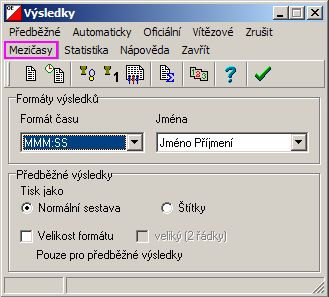 Návod pro export dat z OE2003 1.