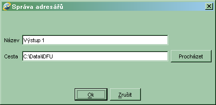 Konfigurace Konfigurace je základní nástroj pro nastavení IDFU. V konfiguraci jsou uloženy veškeré servisní parametry aplikace (adresy serverů, zapnutí/vypnutí kontroly el. podpisu atd.).
