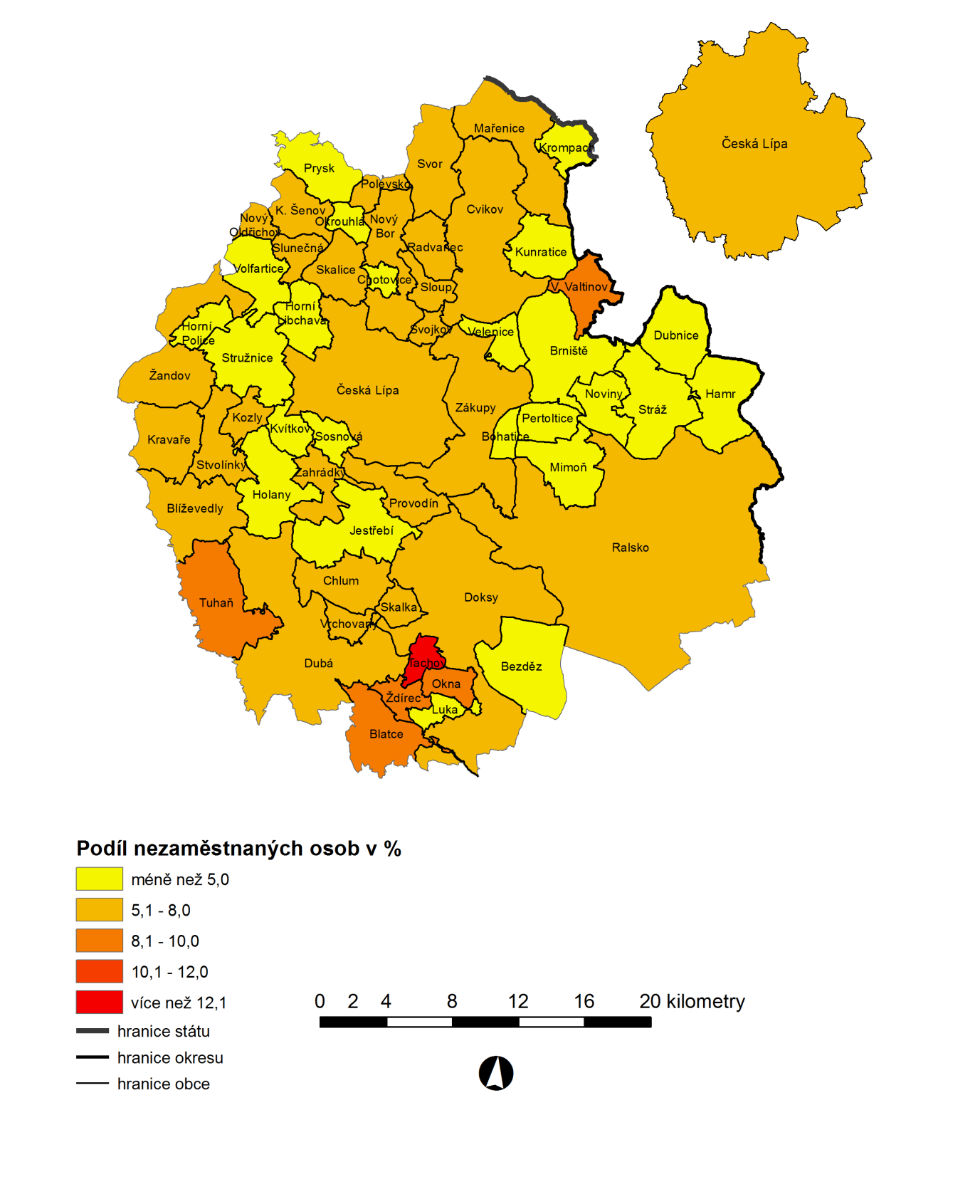 4. Mapa obcí