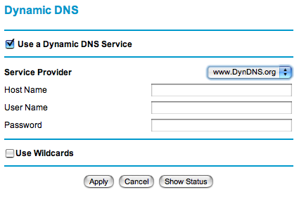 Obrázek 29: Konfigurace dynamického DNS Pro konfiguraci dynamického DNS postupujte následovně: 1.