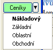 9 Modul zásoby - Tvorba cen a cenových akcí v *8747 Tvorba ceny v aplikaci *8747 Výpočet různých druhů cen provádíme v aplikaci *8747_Cenové akce Volbu provedeme pomocí šipky(rozbalovátka) u tlačítka