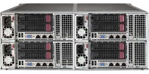 Další krok v Scale-out 4 uzlový FatTwin HW SAS2 RAID6 6+2 HDD/uzel Procesor Dual Intel Romley E5-2600 Chipset Intel Patsburg J PCH (C600) RAM Max.