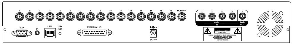 (PTZ) Po stisknutí těchto dvou najednou přepínáte na PTZ kontrol. Pro pohyb slouží křížový ovladač (delší podržení) 10) 1 ~ 16 (pro 16CH) / 1~8 (pro 8CH) Výběr kamery / kanálu.