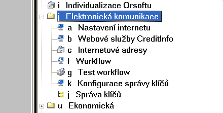 Základní část Základní část zajišťuje mnoho dalších novinek, které se využívají v celém IS Orsoft: Workflow Elektronické dokumenty