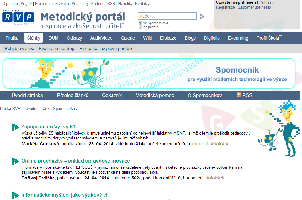 Inspirace v on-line